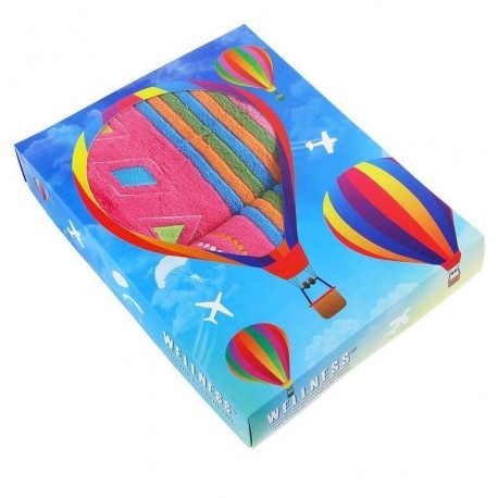 Упаковка подарочная коробка малая Воздушные шары