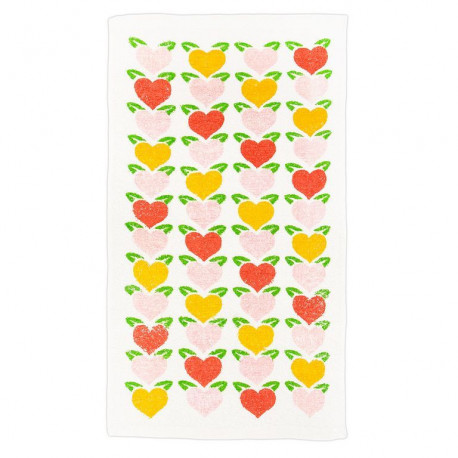 Прессованнное полотенце на открытке Сердце 2